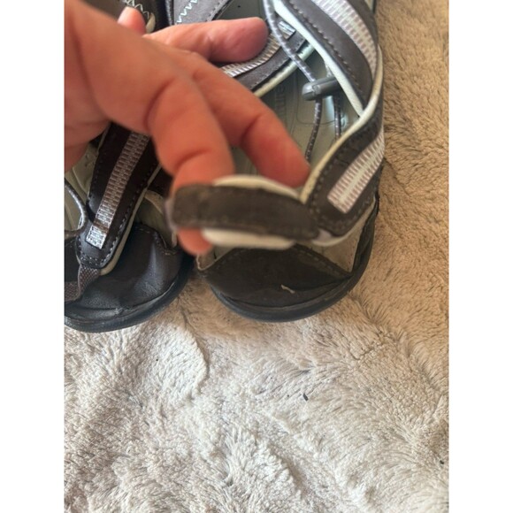 Jeep Adventure J-41 Hiking Shoes Women's 10M Bungee Cord Gray Tan Vegan Leather - Picture 10 of 15